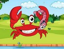 Crab Caught Worm