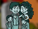 Funny Ghost Family