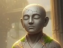Statue Temple Monk