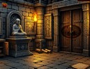 Statue Temple Priest